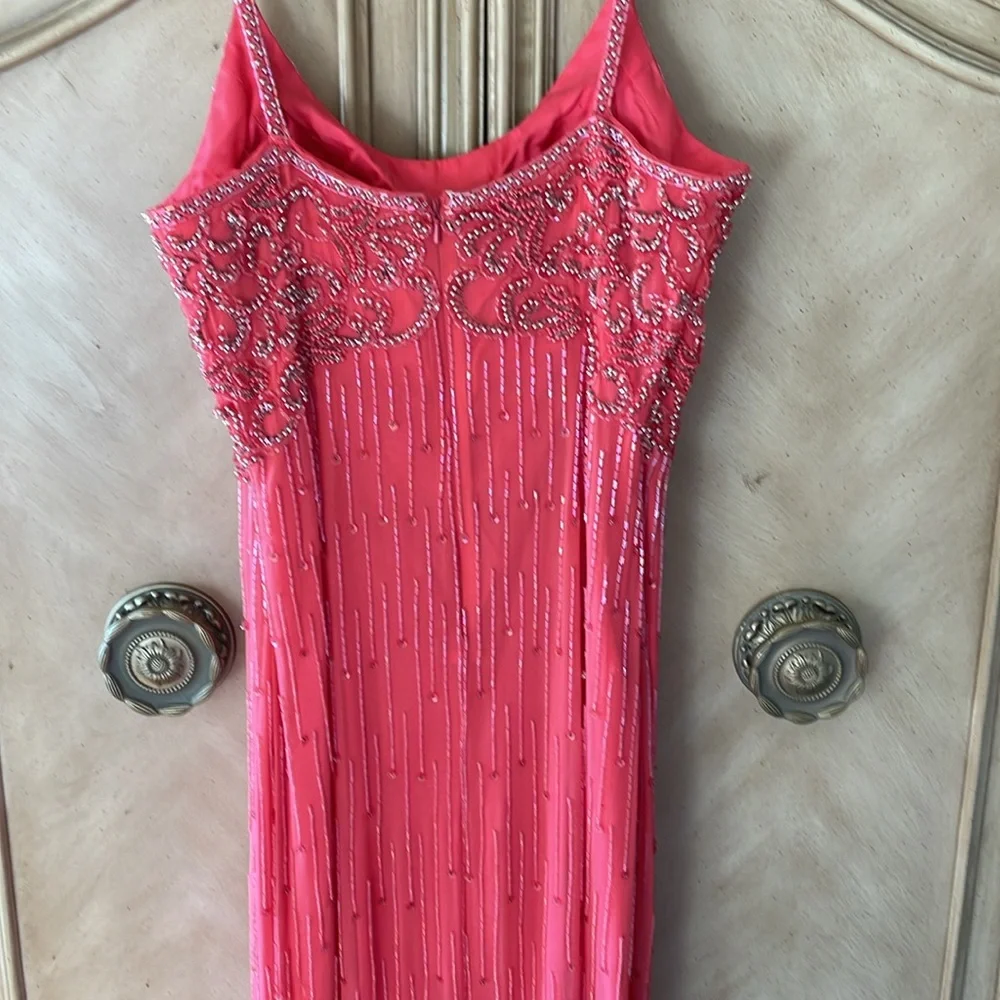 Alyce Designs Beaded Dress Gown prom wedding special event absolutely gorgeous - Picture 11 of 15